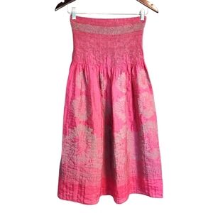 Lapis One Size Strapless Pink Dress